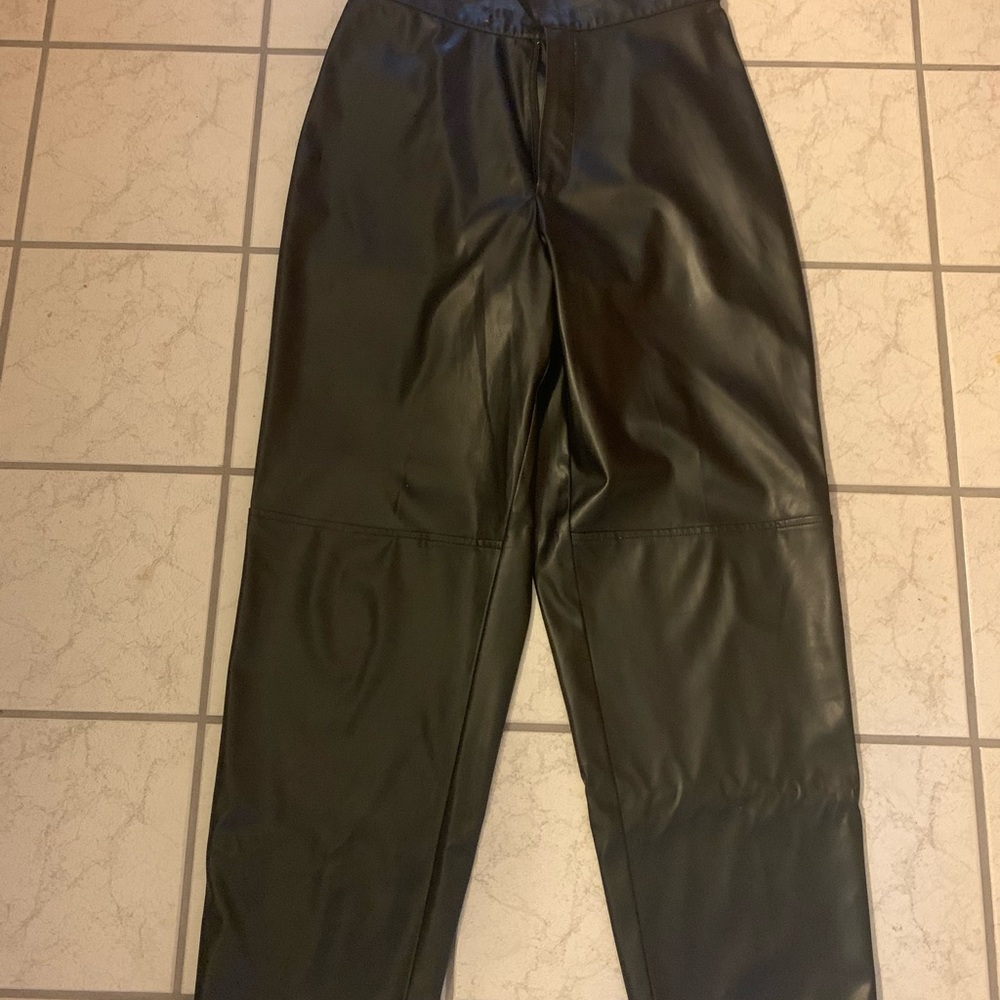 City life leather pants petite